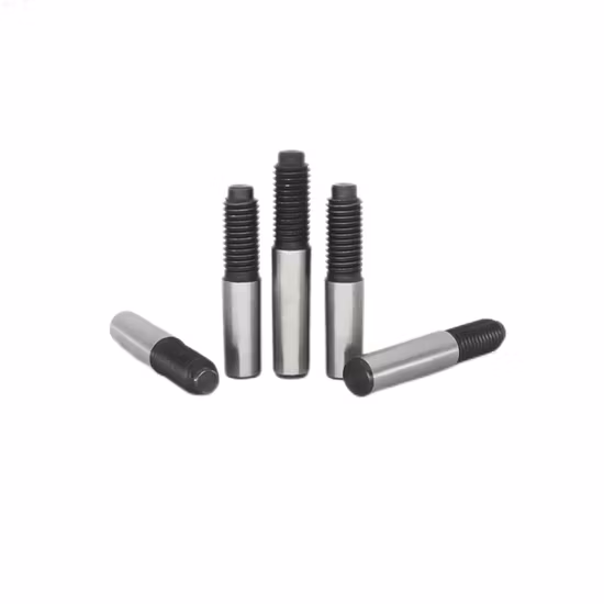 DIN258, ISO8737, perni conici con estremità filettata